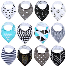 Load image into Gallery viewer, Fashion Style 4Pcs Baby Bibs Soft Cotton