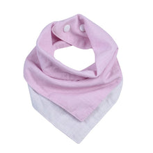 Load image into Gallery viewer, 2 Colors Reversible Cotton Baby Bibs