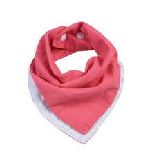 Load image into Gallery viewer, 2 Colors Reversible Cotton Baby Bibs