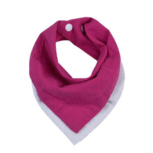 Load image into Gallery viewer, 2 Colors Reversible Cotton Baby Bibs