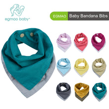 Load image into Gallery viewer, 4Pcs/ Pack 2 Colors Reversible Baby Bibs