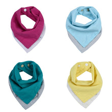 Load image into Gallery viewer, 4Pcs/ Pack 2 Colors Reversible Baby Bibs