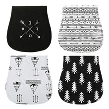 Load image into Gallery viewer, 4Pcs/ Lot 100% Cotton Double Layer Baby Bibs