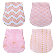 Load image into Gallery viewer, 4Pcs/ Lot 100% Cotton Double Layer Baby Bibs