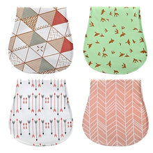 Load image into Gallery viewer, 4Pcs/ Lot 100% Cotton Double Layer Baby Bibs