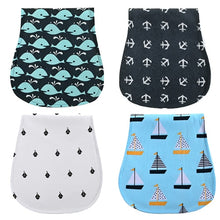 Load image into Gallery viewer, 4Pcs/ Lot 100% Cotton Double Layer Baby Bibs