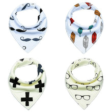 Load image into Gallery viewer, Fashion Style 4Pcs Baby Bibs Soft Cotton
