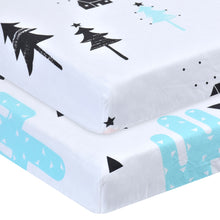 Load image into Gallery viewer, 100% Cotton Crib Fitted Sheet S