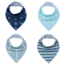 Load image into Gallery viewer, 4Pcs/Lot  100% Cotton Baby Bandana Bibs