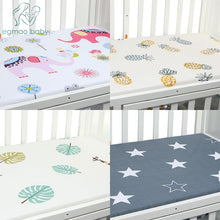 Load image into Gallery viewer, Cute Printed Crib Sheet Set 100% Natural Cotton
