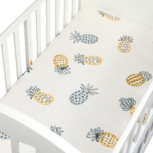 Load image into Gallery viewer, Cute Printed Crib Sheet Set 100% Natural Cotton