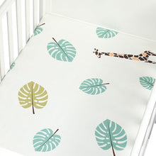 Load image into Gallery viewer, Cute Printed Crib Sheet Set 100% Natural Cotton