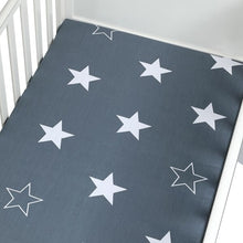 Load image into Gallery viewer, Cute Printed Crib Sheet Set 100% Natural Cotton