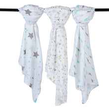 Load image into Gallery viewer, Newborn Swaddle Wrap 70% Bamboo 30% Cotton
