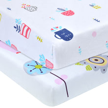 Load image into Gallery viewer, Premium Crib Sheets 100% Organic Cotton 2 Pack