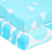 Load image into Gallery viewer, Premium Crib Sheets 100% Organic Cotton 2 Pack