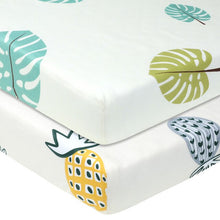 Load image into Gallery viewer, Premium Crib Sheets 100% Organic Cotton 2 Pack