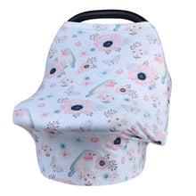Load image into Gallery viewer, Newborn Breastfeeding Scarf Multi-function 5 in 1 Baby Stroller Cover High Chair Cover Striped Baby Car Seat Cover Canopy