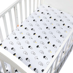 100% Cotton Bed Linen Crib Fitted Sheet