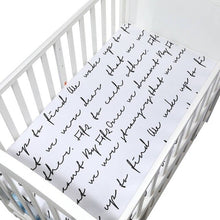Load image into Gallery viewer, 100% Cotton Bed Linen Crib Fitted Sheet