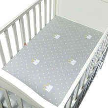 Load image into Gallery viewer, Cute Printed Crib Sheet Set 100% Natural Cotton