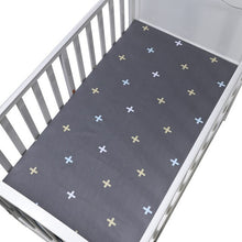 Load image into Gallery viewer, Cute Printed Crib Sheet Set 100% Natural Cotton
