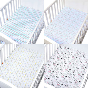 Stretchy Fitted Crib Sheets Portable