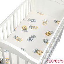 Load image into Gallery viewer, 100% Cotton Crib Fitted Sheets Soft Baby Bed Mattress Protectors