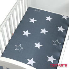 Load image into Gallery viewer, 100% Cotton Crib Fitted Sheets Soft Baby Bed Mattress Protectors