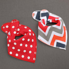 Load image into Gallery viewer, 2Pcs Bandana Drool Bibs