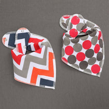 Load image into Gallery viewer, 2Pcs Bandana Drool Bibs