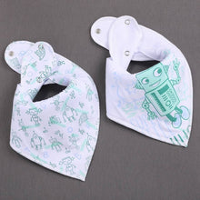 Load image into Gallery viewer, 2Pcs Bandana Drool Bibs
