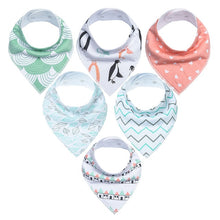 Load image into Gallery viewer, 100% Cotton Baby Bandana Bibs