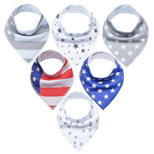 Load image into Gallery viewer, 100% Cotton Baby Bandana Bibs