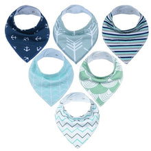 Load image into Gallery viewer, 100% Cotton Baby Bandana Bibs