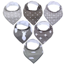 Load image into Gallery viewer, 100% Cotton Baby Bandana Bibs