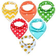 Load image into Gallery viewer, 100% Cotton Baby Bandana Bibs