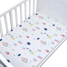 Load image into Gallery viewer, 100% Cotton Crib Fitted Sheet Soft