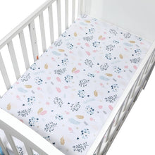 Load image into Gallery viewer, 100% Cotton Crib Fitted Sheet Soft