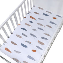 Load image into Gallery viewer, 100% Cotton Crib Fitted Sheet Soft