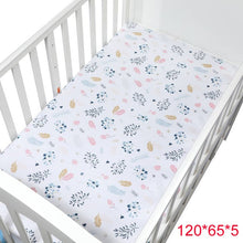 Load image into Gallery viewer, 100% Cotton Crib Fitted Sheet Soft
