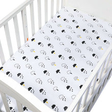 Load image into Gallery viewer, 100% Cotton Crib Fitted Sheet