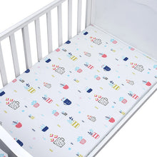 Load image into Gallery viewer, 100% Cotton Crib Fitted Sheet