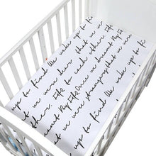 Load image into Gallery viewer, 100% Cotton Crib Fitted Sheet