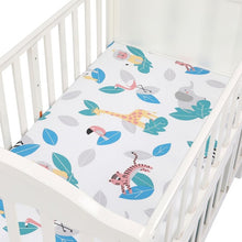 Load image into Gallery viewer, 100% Cotton Crib Fitted Sheet